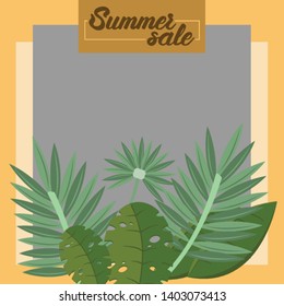 Modern promotion square web banner for social media mobile apps 