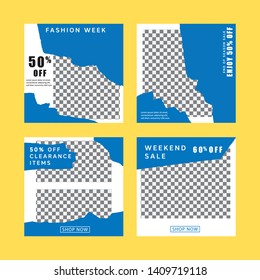 Modern promotion square web banner for social media. modern banner designs. 