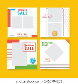Modern promotion square web banner for social media. modern banner designs.