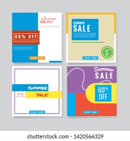 Modern promotion square web banner for social media. modern banner designs.