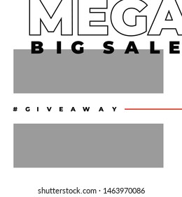 Modern promotion square web banner for social media mobile apps