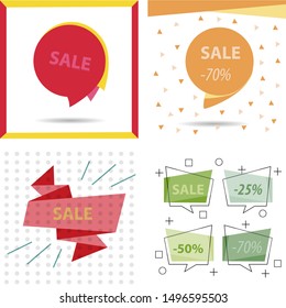 Modern promotion square web banner for social media mobile apps. Elegant sale and discount promo backgrounds with abstract pattern.