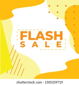 Modern promotion square web banner for social media mobile apps