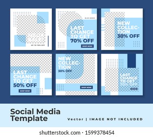 	
Modern promotion square web banner for social media mobile apps