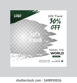 Modern promotion square web banner for social media mobile apps. Elegant sale and discount promo backgrounds with abstract pattern. Email ad newsletter layouts.