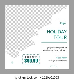 Modern promotion square web banner for social media mobile apps. Elegant sale and discount promo backgrounds with abstract pattern. Email ad newsletter layouts.