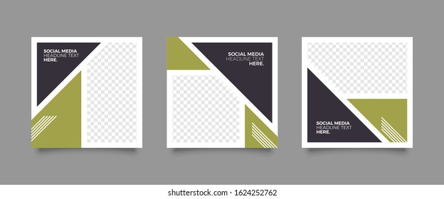 Modern promotion square web banner for social media mobile apps. Elegant sale and discount promo backgrounds for digital marketing.