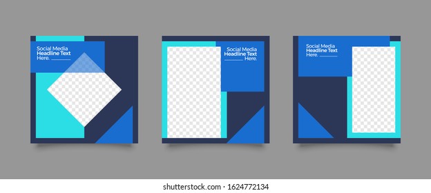 Modern promotion square web banner for social media mobile apps. Elegant sale and discount promo backgrounds for digital marketing.