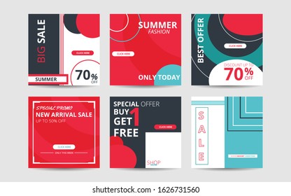 Modern promotion square web banner for social media mobile apps. Elegant sale and discount promo backgrounds. Email ad newsletter layouts. Template can be use for web app, advertising, banner