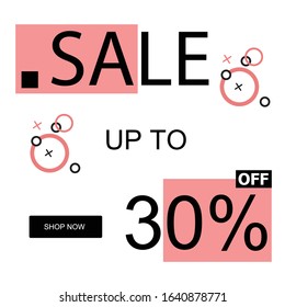 Modern promotion square web banner for social media mobile apps, web apps, magazine, catalog, etc. 30% OFF Discount Special Offer Campaign. suitable for food company, fashion company, etc.