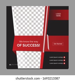 Modern promotion square web banner for social media mobile apps. Elegant sale and discount promo backgrounds with abstract pattern. Email ad newsletter layouts.