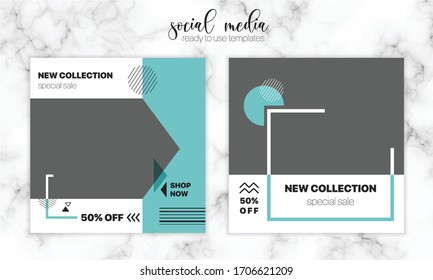 Banner web moderno de promoción para medios sociales