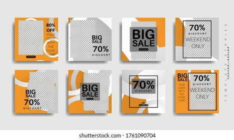 Modern promotion square web banner for social media . vector design illustration 