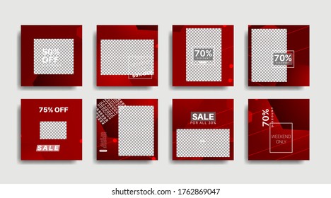 Banner web de promoción cuadrada moderna para medios sociales . ilustración de diseño vectorial