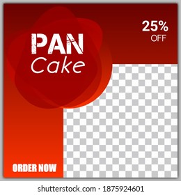 Modern promotion square web banner for social media mobile apps