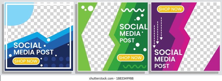 Modernes Promotion Square Web Banner für Social Media Mobile Apps. Elegante Hintergrund für Verkauf und Rabatt für digitales Marketing