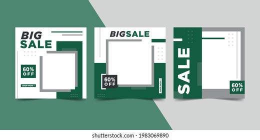 Modern promotion square web banner for social media. Suitable for social media post, story, flyer. Vector illustration. 
