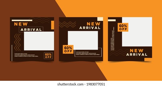 Modern promotion square web banner for social media. Suitable for social media post, story, flyer. Vector illustration. 