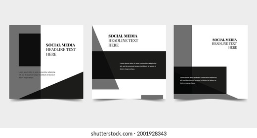 Modern promotion square web banner for social media post template.