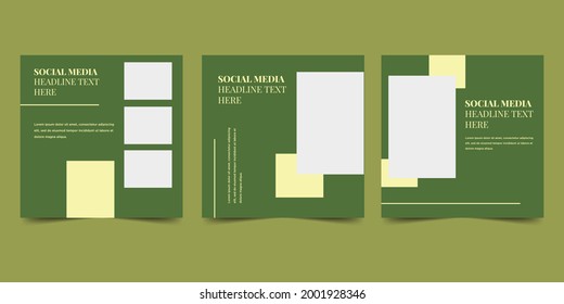 Modern promotion square web banner for social media post template.