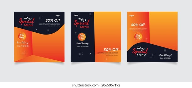 
Modern promotion square web banner for social media mobile apps