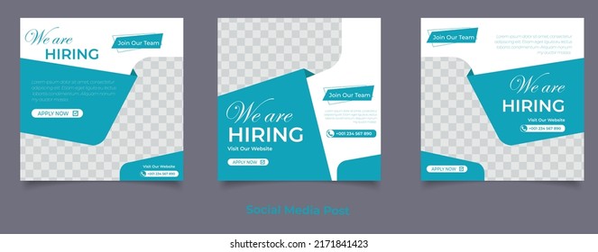Modern promotion square web banner for social media mobile apps
