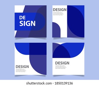 Modern promotion template for social media mobile apps. vector