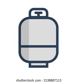 Modern Propane Gas Icon. Vector.