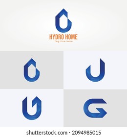 Icono de logotipo de propiedades modernas. Inmobiliaria, Diseño De Vectores Con Logotipo De Construcción Eps. Logotipo de letra U