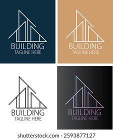 Modern property real estate building logo, Milimalist building logo, 