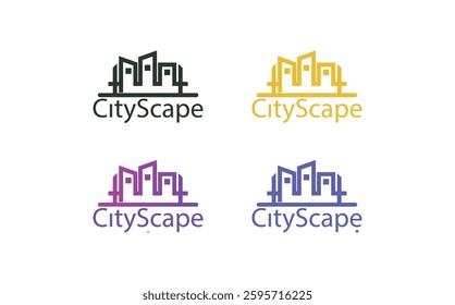 Modern property real estate building logo	