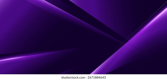 Fundo moderno roxo abstrato com linhas diagonais e polígono fundo elegante e banner produto de negócios presente