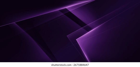 Fundo moderno roxo abstrato com linhas diagonais e polígono fundo elegante e banner produto de negócios presente