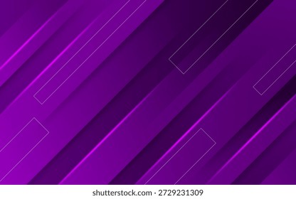 Fundo abstrato roxo moderno com padrões de linha diagonal e profundidade.