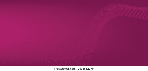 Modern purple abstract gradient background with waves