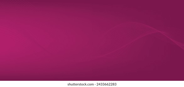 Modern purple abstract gradient background with waves