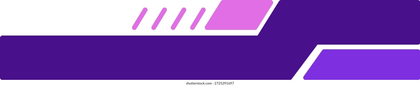 Moderne lila abstrakte Technologie Header mit geometrischen Formen