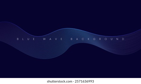 Modern purple blue gradient flowing wave lines. Futuristic technology concept. Vector illustration