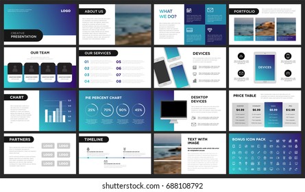 Modern Purple and Blue Gradient Presentation Template. You can use it presentation, flyer and leaflet, corporate report, marketing, pitch, annual report, catalog.