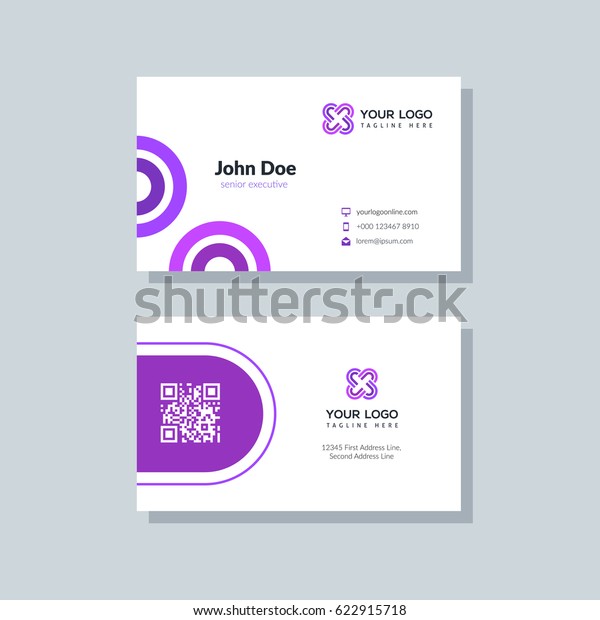 Purple Business Card Template from image.shutterstock.com