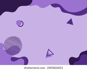 Fondo de forma geométrica abstracta púrpura moderno. estilo de forma líquida