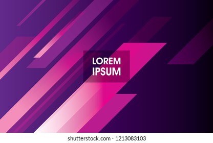 Modern purple geometric background vector