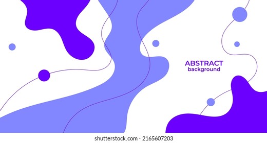 Modern purple geometric business banner design. creative banner design with wave shapes and lines  for template. Simple purple horizontal banner. Eps10 vector