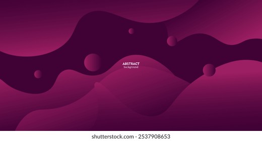 Modern purple geometric business banner design. Creative banner design with wave and line shape as template. Simple horizontal banner. Eps10