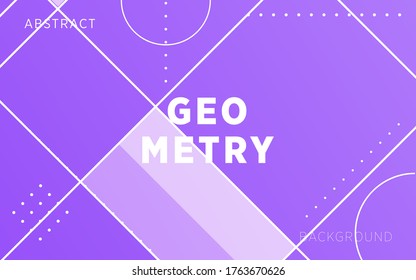 modern purple gradient abstract geometry shape background with line and dots.can be used in cover design, poster, flyer, book design, website backgrounds or advertising. vector illustration.