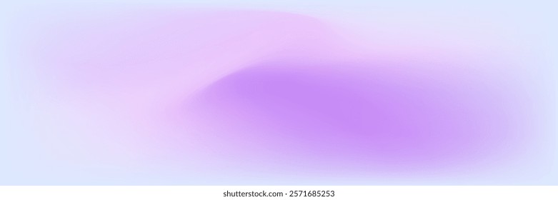 Modern Purple Gradient Background, Lavender Sky, Watercolor Swirl and Iridescent Burst for Summer