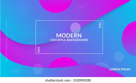 Modern purple gradient background template with  geometric and pattern vector illustrasion