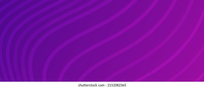 Fondo de degradado violeta moderno con líneas onduladas. Cartel de cabecera. Fondo de presentación abstracta geométrica brillante. Ilustración del vector