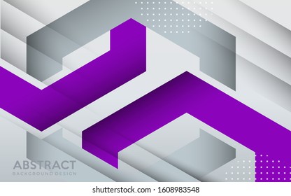 Modern purple and grey geometric background with abstract style. 