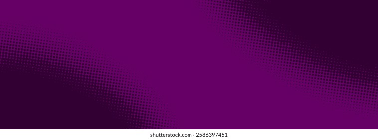 Modern purple pop art background with halftone dots design in comic style, vector illustration EPS10